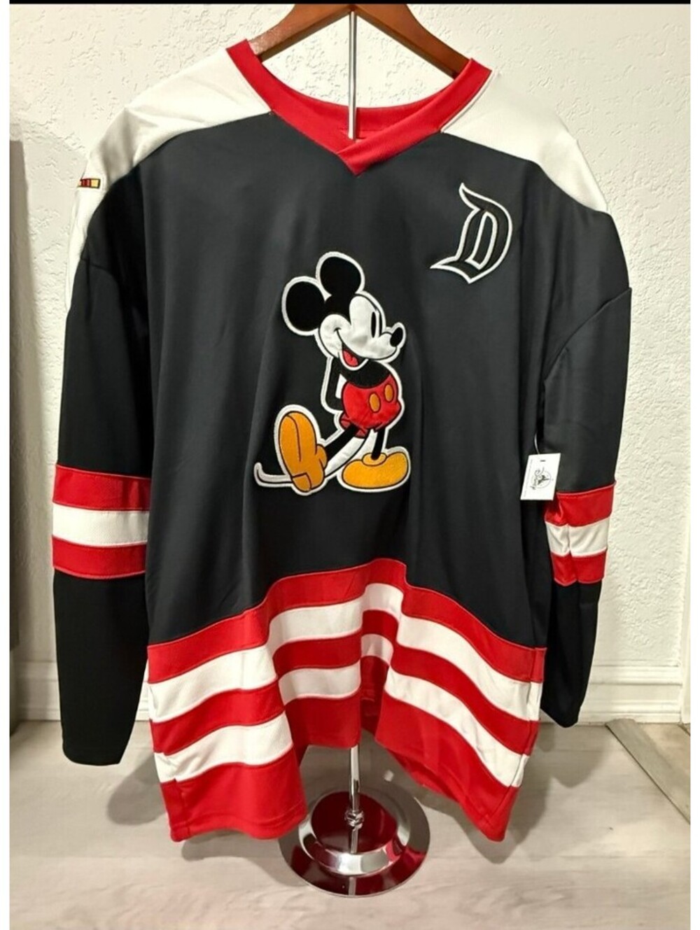 Disney Parks Disneyland Mickey Mouse Ice Hockey Jersey XXL
